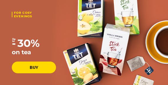 Up to -30% on tea