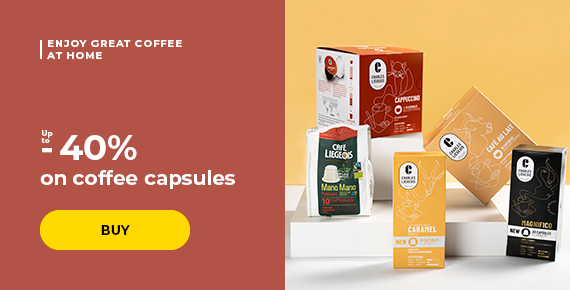 Up to -40% on coffee capsules