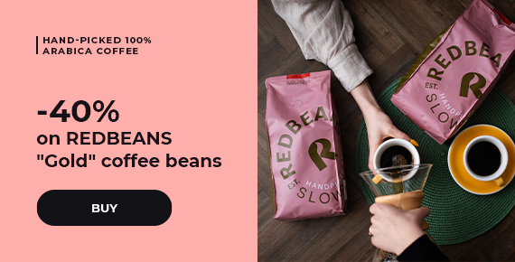 -40% on REDBEANS "Gold" coffee beans