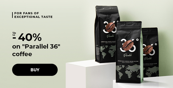 Up to -40% on "Parallel 36" coffee