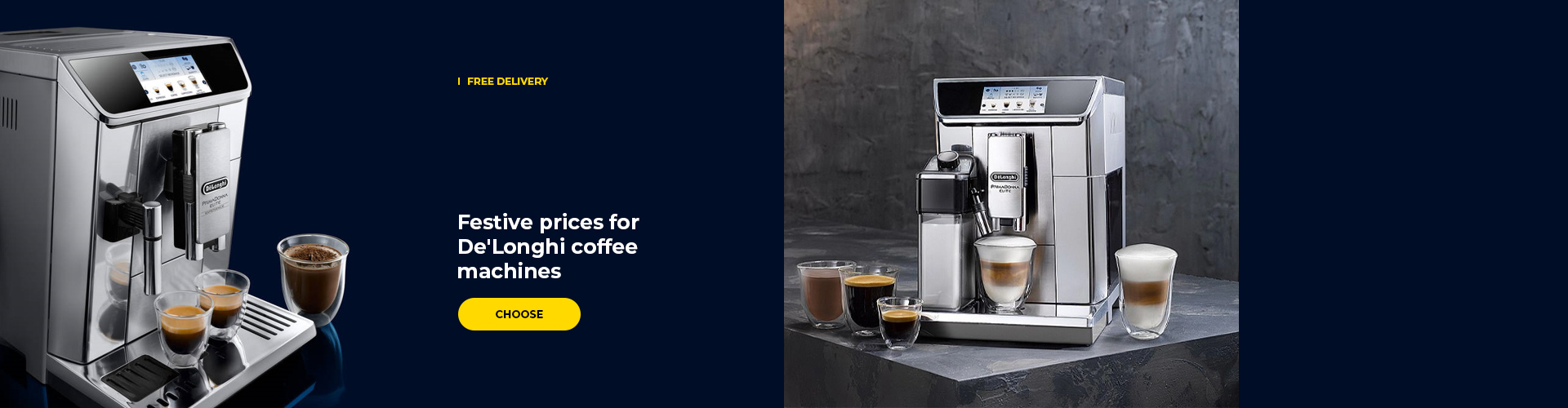 Festive prices for De'Longhi coffee machines