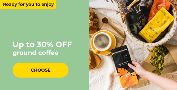 Up to 30% OFF ground coffee 