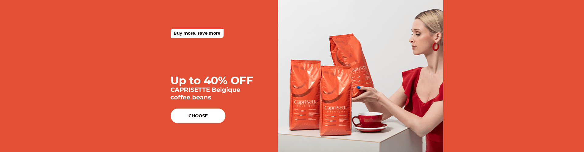 Up to 40% OFF CAPRISETTE Belgique coffee beans