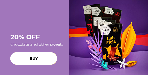 20% OFF chocolate and other sweets