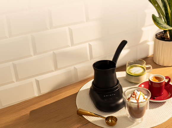 Turkish Coffee. Milk Foam. Hot Chocolate.